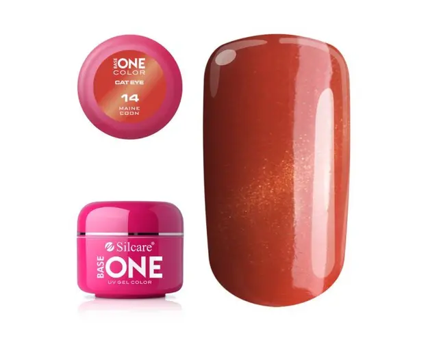 Gel UV Color Base One Silcare Cat Eye Magnetic Maine Conn 14