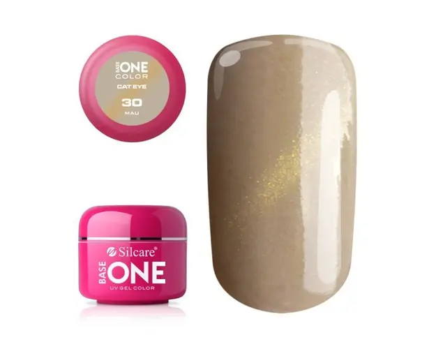 Gel UV Color Base One Silcare Cat Eye Magnetic Mau 30