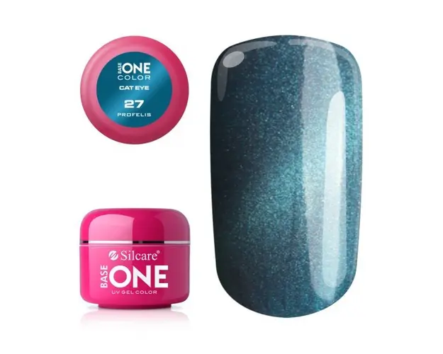 Gel UV Color Base One Silcare Cat Eye Magnetic Profelis 27