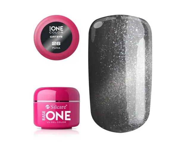 Gel UV Color Base One Silcare Cat Eye Magnetic Puma 26