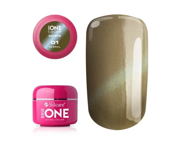 Gel UV Color Base One Silcare Cat Eye Magnetic Serwal 01