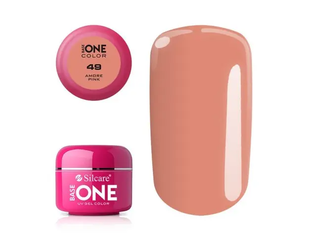 Gel uv Color Base One Silcare Clasic Amore Pink 49