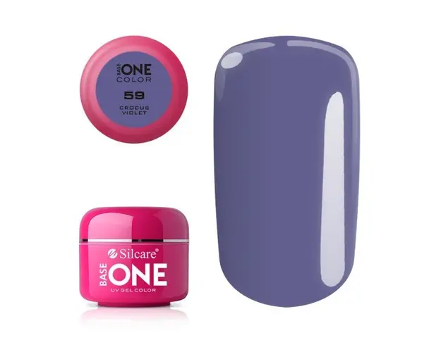 Gel uv Color Base One Silcare Clasic Crocus Violet 59