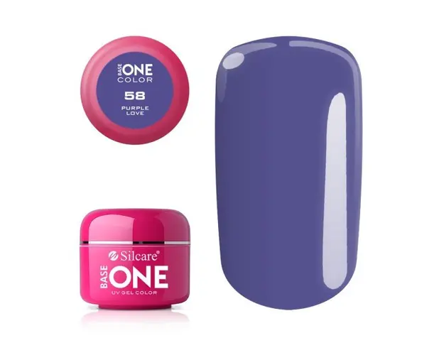 Gel uv Color Base One Silcare Clasic Purple Love 58