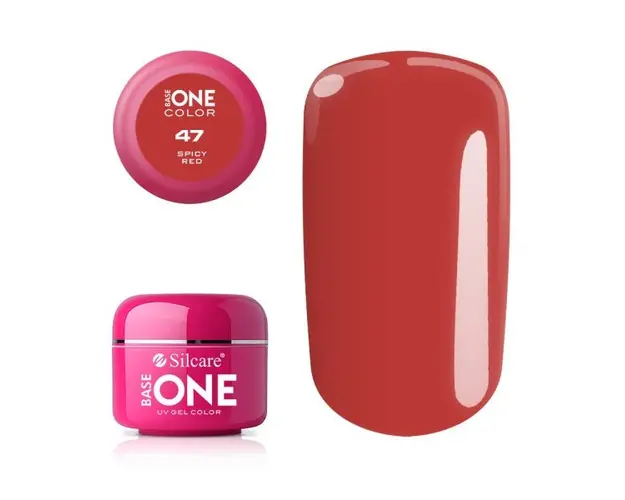 Gel uv Color Base One Silcare Clasic Spicy Red 47