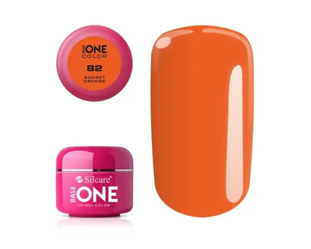 Gel uv Color Base One Silcare Clasic Sunset Orange 82