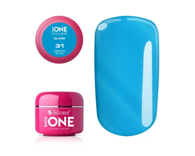 Gel uv Color Base One Silcare Glass Cosmo Blue 31