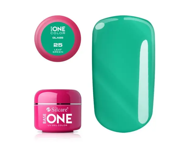 Gel uv Color Base One Silcare Glass Leaf Green 25