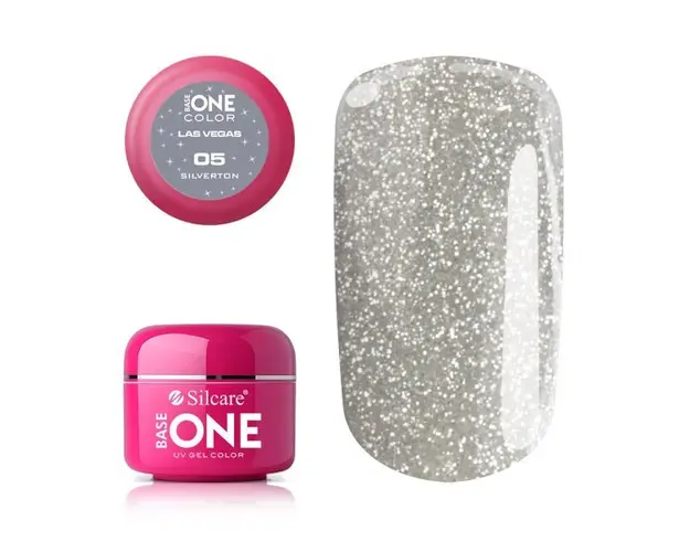 Gel uv Color Base One Silcare Las Vegas Silverton 05
