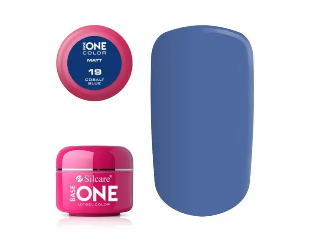 Gel uv Color Base One Silcare Matt Cobalt Blue 19