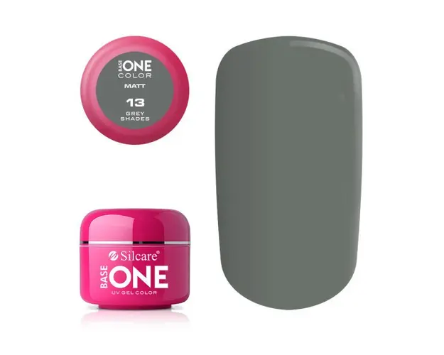 Gel uv Color Base One Silcare Matt Grey Shades 13