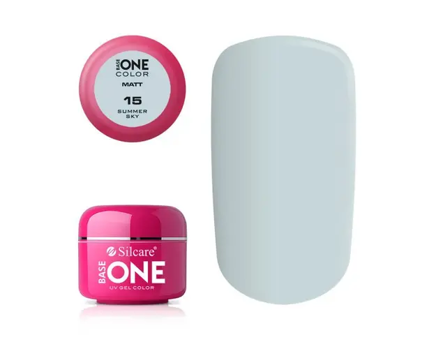 Gel uv Color Base One Silcare Matt Summer Sky 15
