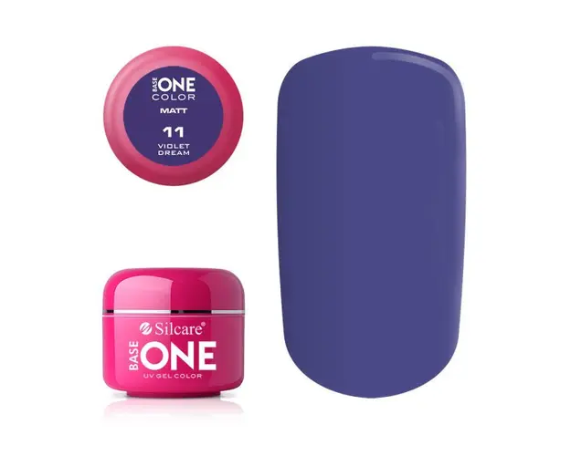 Gel uv Color Base One Silcare Matt Violet Dream 11