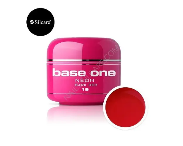 Gel UV Color Base One Silcare Neon Dark Red 19