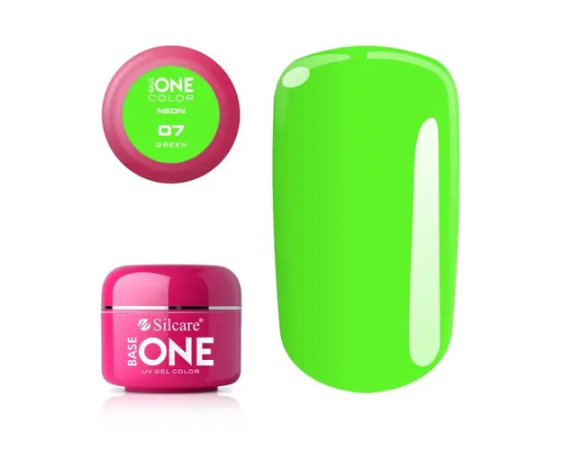 Gel UV Color Base One Silcare Neon Green 07
