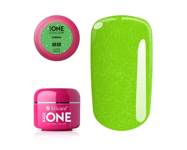 Gel UV Color Base One Silcare Neon Lime Tree 22