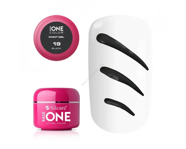 Gel UV Color Base One Silcare Paint Black 19