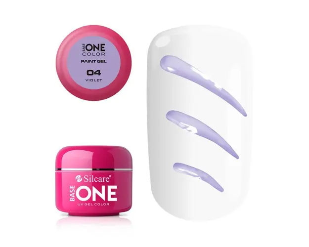 Gel UV Color Base One Silcare Paint Violet 04
