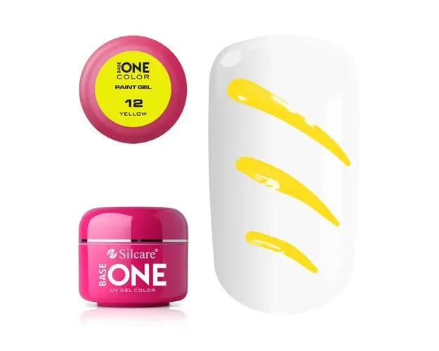 Gel UV Color Base One Silcare Paint Yellow 12