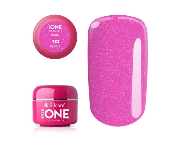 Gel uv Color Base One Silcare Pixel Barbie Pink 10