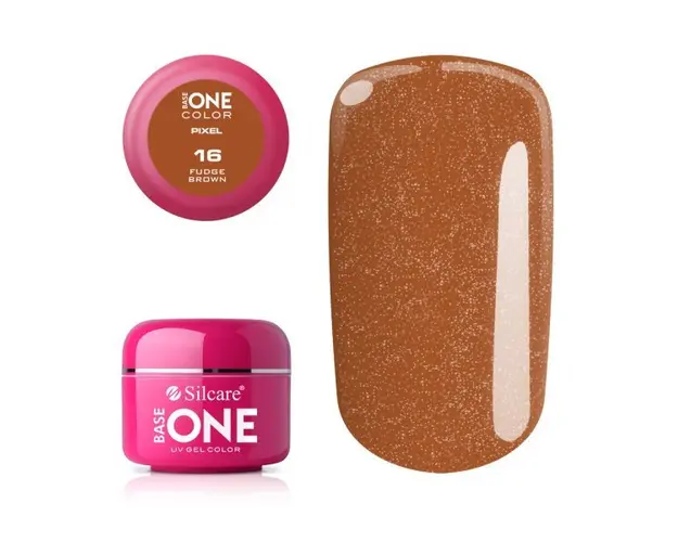 Gel uv Color Base One Silcare Pixel Fudge Brown 16