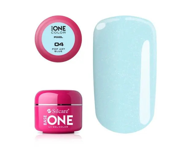 Gel uv Color Base One Silcare Pixel Pop Art Blue 04
