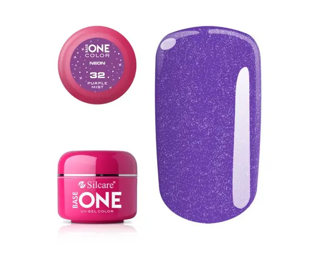 Gel UV Color Base One Silcare Purple Mist 32
