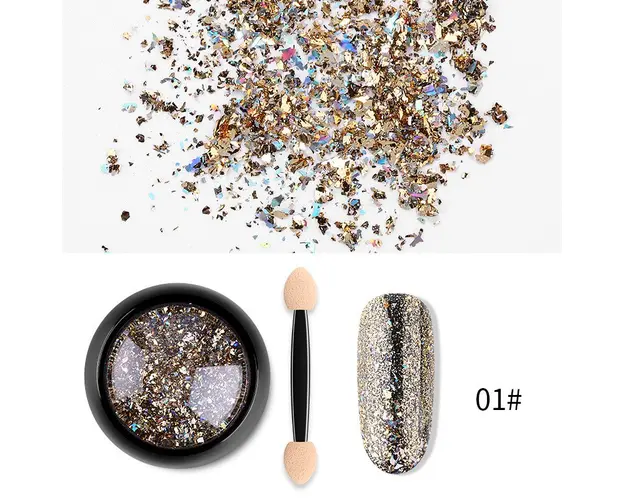 Laser Nail Foil pudra i040-01