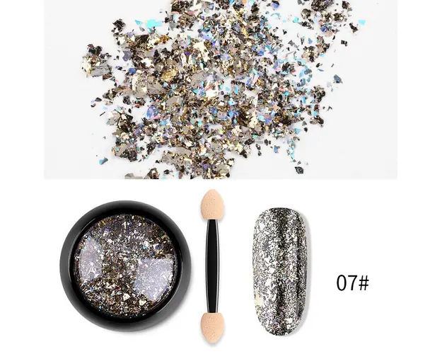 Laser Nail Foil pudra i040-07