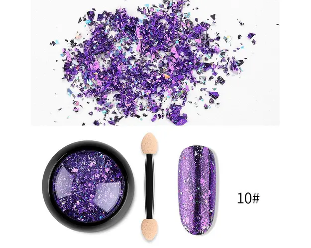 Laser Nail Foil pudra i040-10