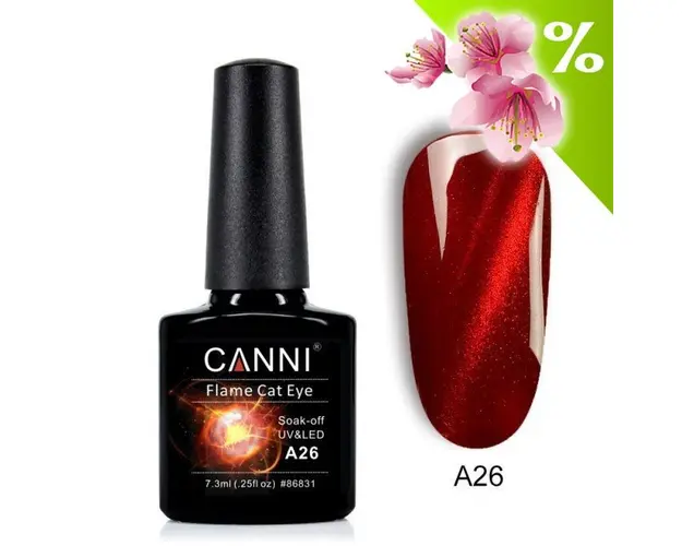 Oja Semipermanenta CANNI 3D Flame Cat Eyes A26