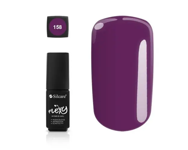 Oja Semipermanenta Flexy Hybrid Gel Silcare 4.5g 158