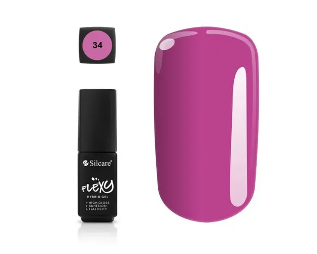 Oja Semipermanenta Flexy Hybrid Gel Silcare 4.5g 34