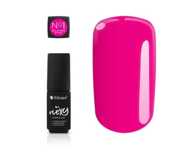 Oja Semipermanenta Flexy Hybrid Gel Silcare 4.5g NO.1