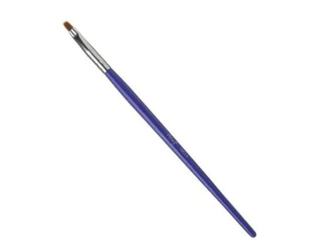 Pensula Limba de pisica NR6 Lila Rossa maner de lemn