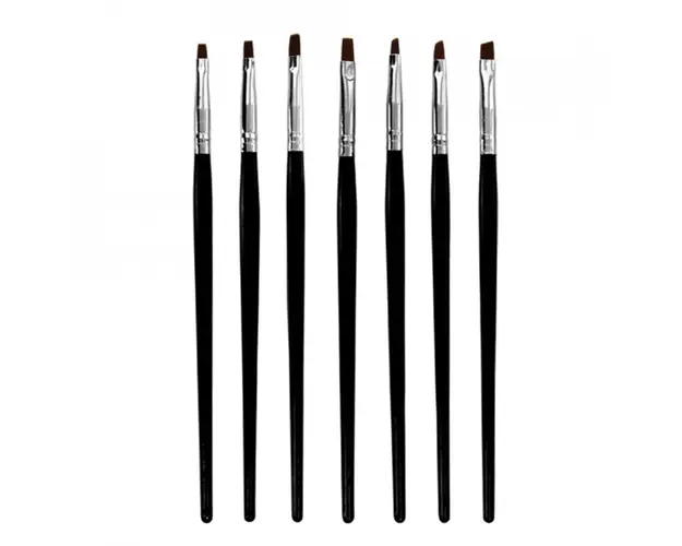 Pensule gel set 7 maner negru