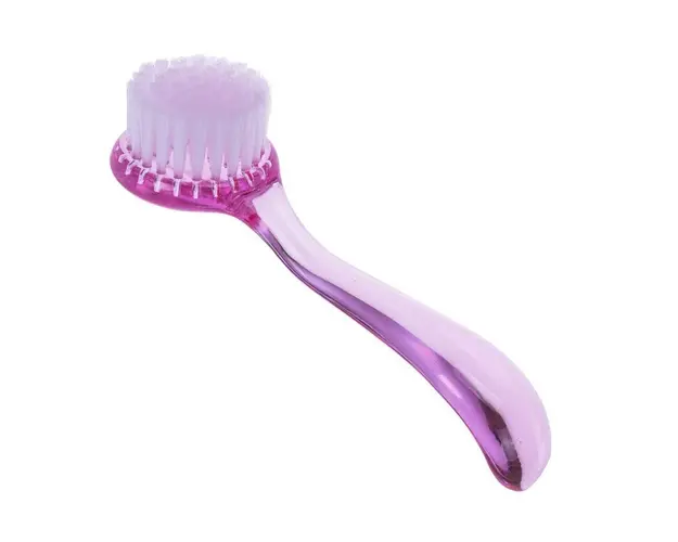 Perie praf manichiura cu maner lung si capac