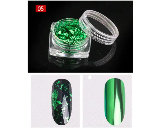 Pudra cu Efect de Oglinda Platinum F407-05 VERDE