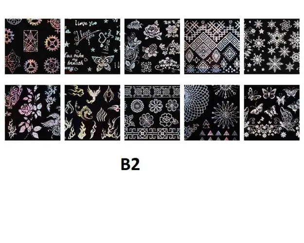 Set 10 folii de transfer Conny's B2