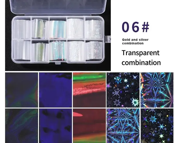 Set 10 folii transfer model 06(alb)
