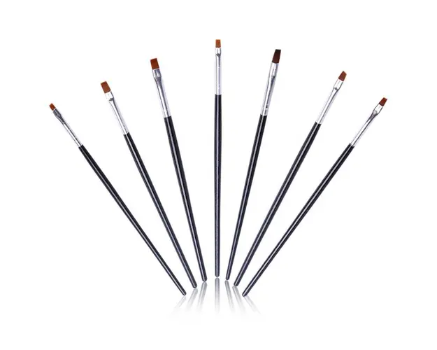 Set 7 pensule manere lungi negre -WM04215