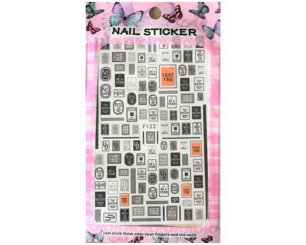 Stiker autoadeziv 12*8cm -F122