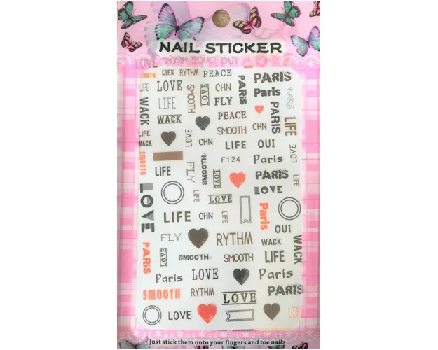 Stiker autoadeziv 12*8cm -F124