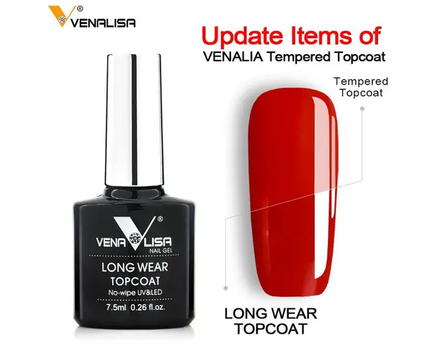 Top Coat Venalisa Long Wear Fara Degresare - 7,5 ml