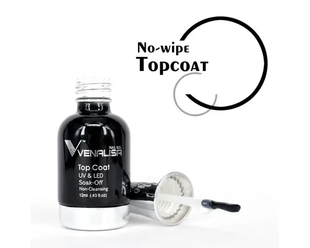 Top Coat VENALISA No-Wipe Fara Degresare 12ml