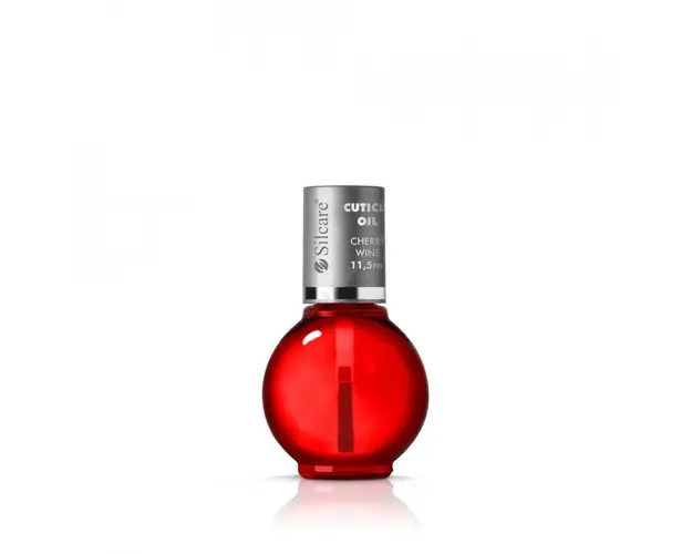 Ulei Cuticule cu pensula 11.5ml Base One Silcare Cherry Wine