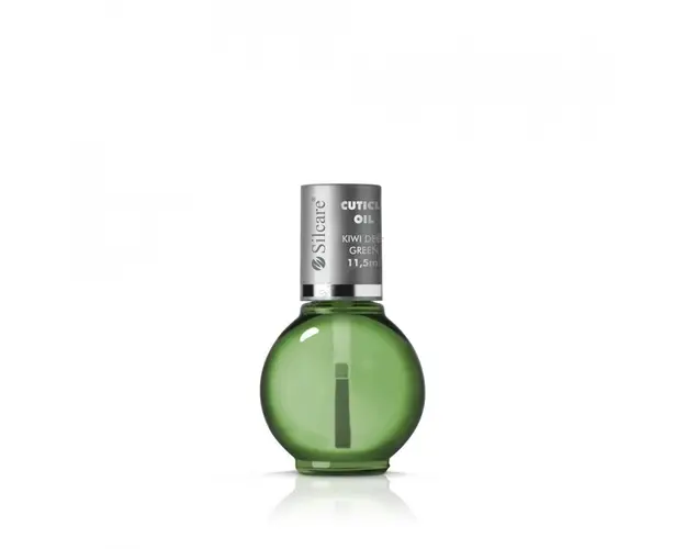 Ulei Cuticule cu pensula 11.5ml Base One Silcare Kiwi Deep Green