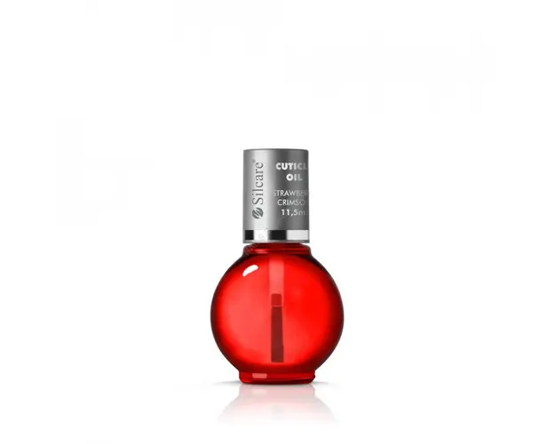 Ulei Cuticule cu pensula 11.5ml Base One Silcare Strawberry Crimson