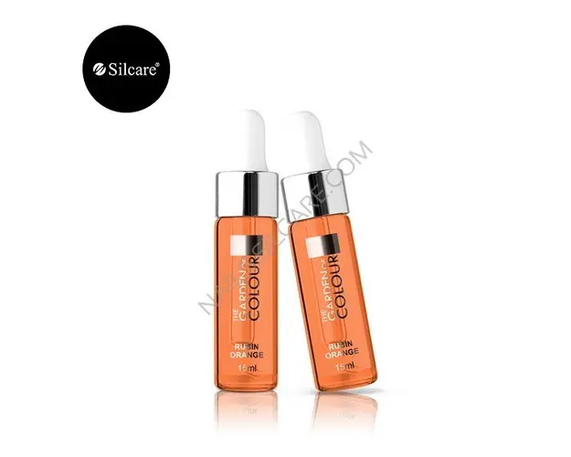 Ulei Cuticule cu Pipeta 15ml Base One Silcare Rubin Orange