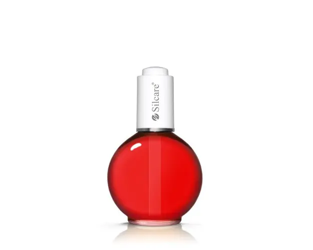 Ulei Cuticule cu Pipeta -75ml--Base One Silcare Cherry Wine